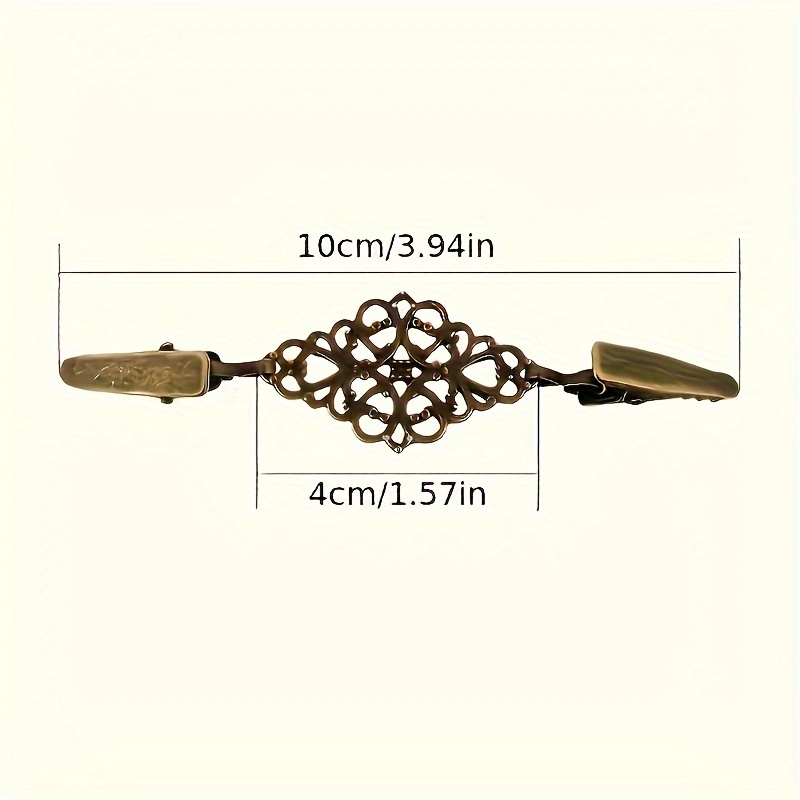 Vintage Hollow Flower Shawl Clip Brooch, Ideal Gift